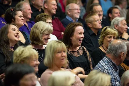 Singers sharing the joy of a choir festival