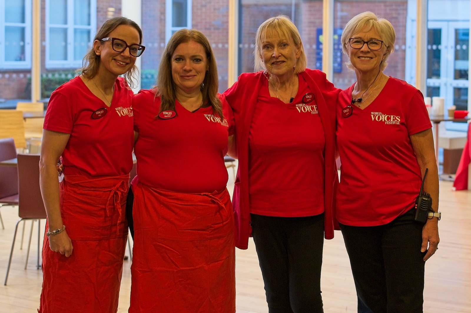 The World Voices Festival welcome team at St Albans